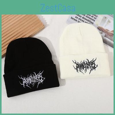 Минималистичная шапка-бини для взрослых с вышитой деталью для повседневной зимней носки