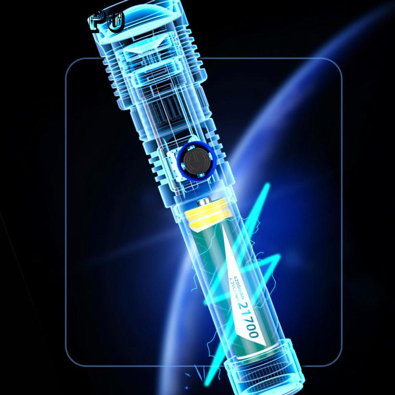 Многофункциональный портативный фонарик Type-C с быстрой зарядкой, бытовой светодиодный аварийный фонарь с мощным светом