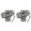 2pcs Helmet Side Rail Mount Adapter Adjustable ARC Guide Helmet Accessory (Grey)