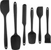 6 Pieces Silicone Spatula Set, Rubber Spatulas Silicone Heat Resistant Spatula Set for Kitchen Use, Food Grade Rubber Spatula with Ergonomic Grip,