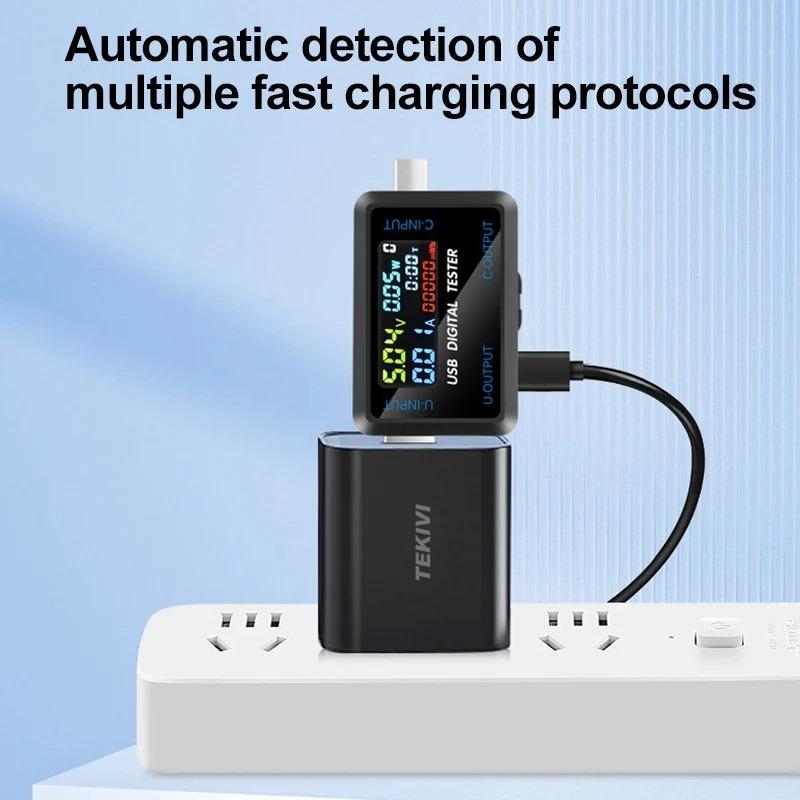 USB-тестер Type-C, цифровой вольтметр постоянного тока, амперметр, амперметр, измеритель напряжения, амперметр, индикатор зарядного устройства Power Bank