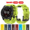 Силиконовый ремешок QuickFit 22 мм 26 мм для часов Garmin Fenix 7 7X Pro/Epix Pro Gen 2 47 мм 51 мм 5Plus 6XPro Enduro 2 Tactix 7