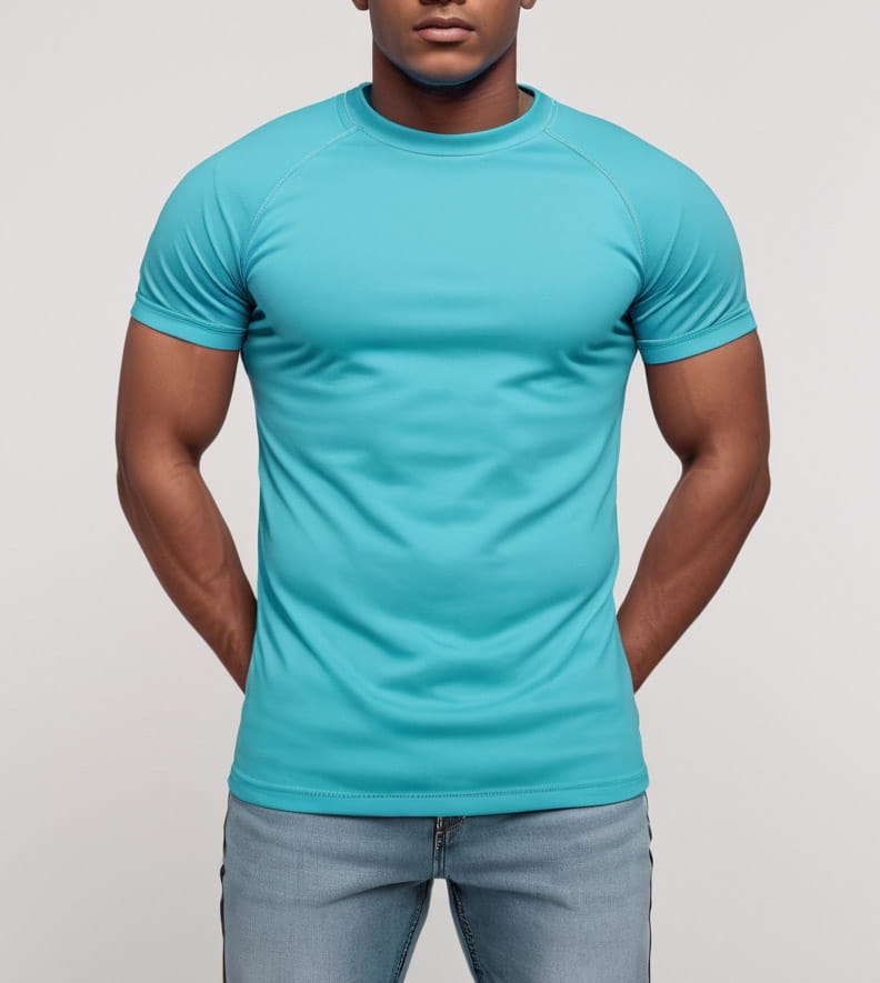 Dwupak Męski T-Shirt Granatowy I Niebieski - S