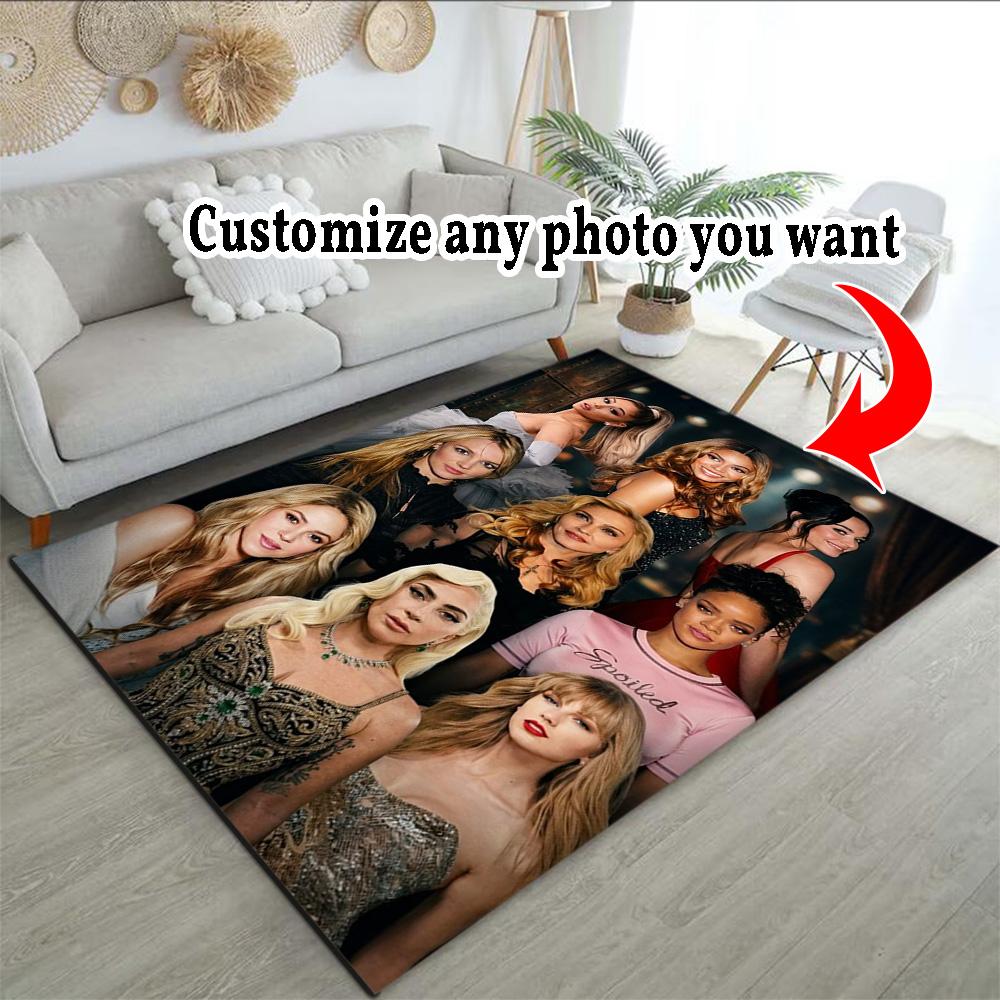 Customize Photo Customized image Floor Rug Office Rug Suitable for Kitchen Living Rooms Foyer Entryway Antislip Carpet Office home decor