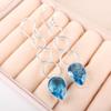 Серьги с голубым топазом Swiss Blue Topaz Gemstone Earring, 925 Solid Sterling Silver Earrings Jewelry Handmade Earrings, Silver Jewelry For Gift