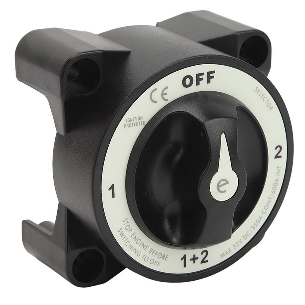 Marine Battery Cut Off Switch 350A Heavy Duty 4 Position Battery Disconnect Switch for RV Yacht 32V