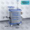 ABS Anesthesia & Infusion Multifunctional Rescue Trolley with Single/Double Door and Five Drawers