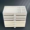 3-Layer Drawer Storage Box High-Capacity Earrings Necklaces Storage  Countertop Display