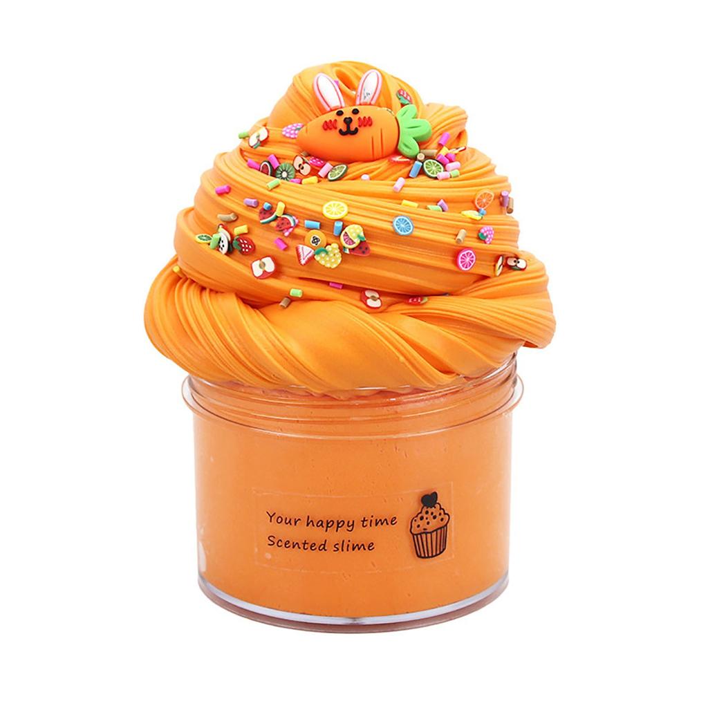 1 шт. Радужный глиняный слайм DIY Масляные слаймы Фруктовый набор Игрушки Обучение Антистресс Аксессуары Мягкие шармы Игрушка для вечеринки для детей Подарки