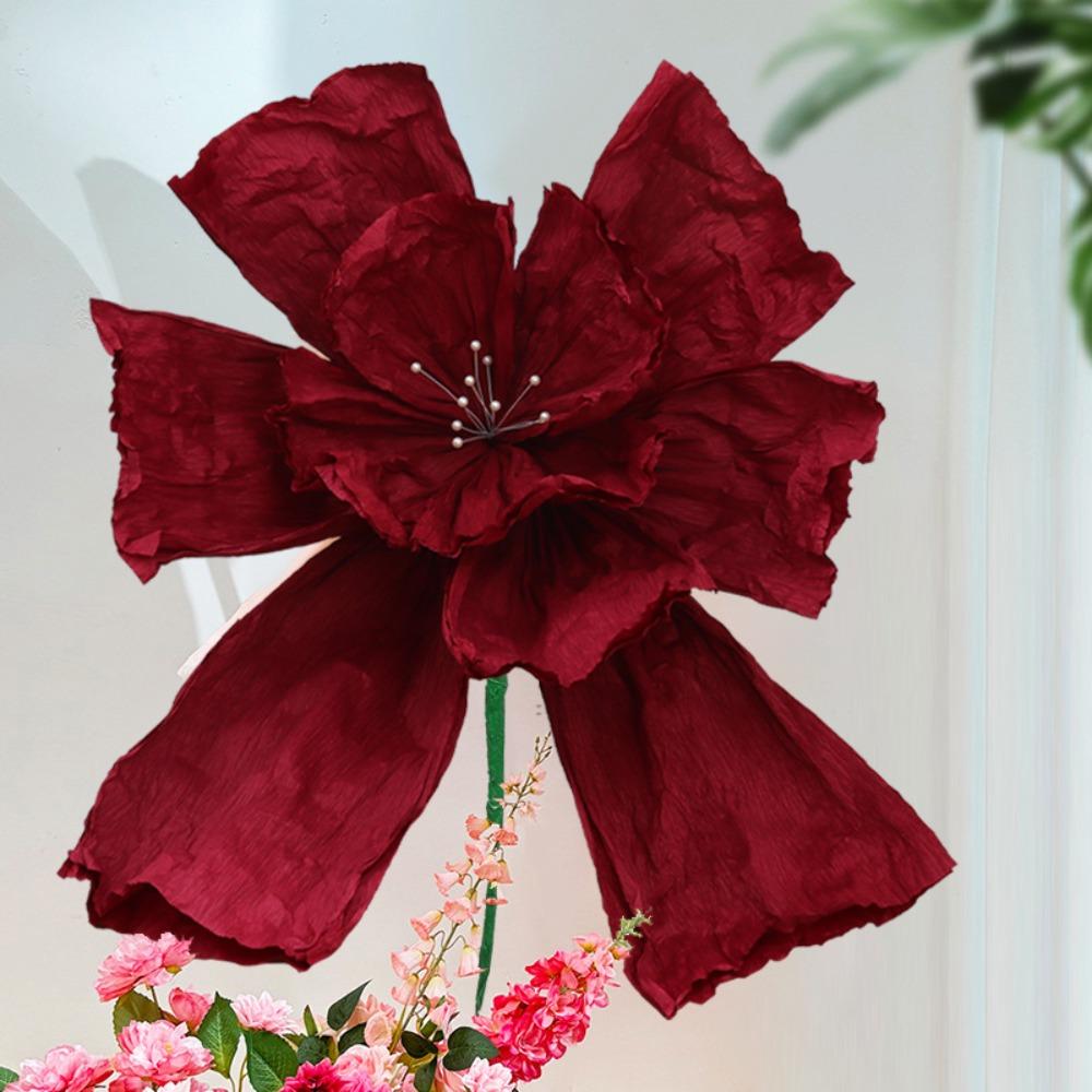Large-scale Oversized Paper Kite Flower 3D Wrinkled Paper Flower Large Scale Event