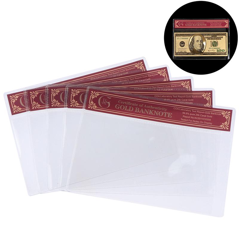 1Pc Coa Normal Gold Banknote New Product Gold Foil Banknote In Pvc Plastic Frame