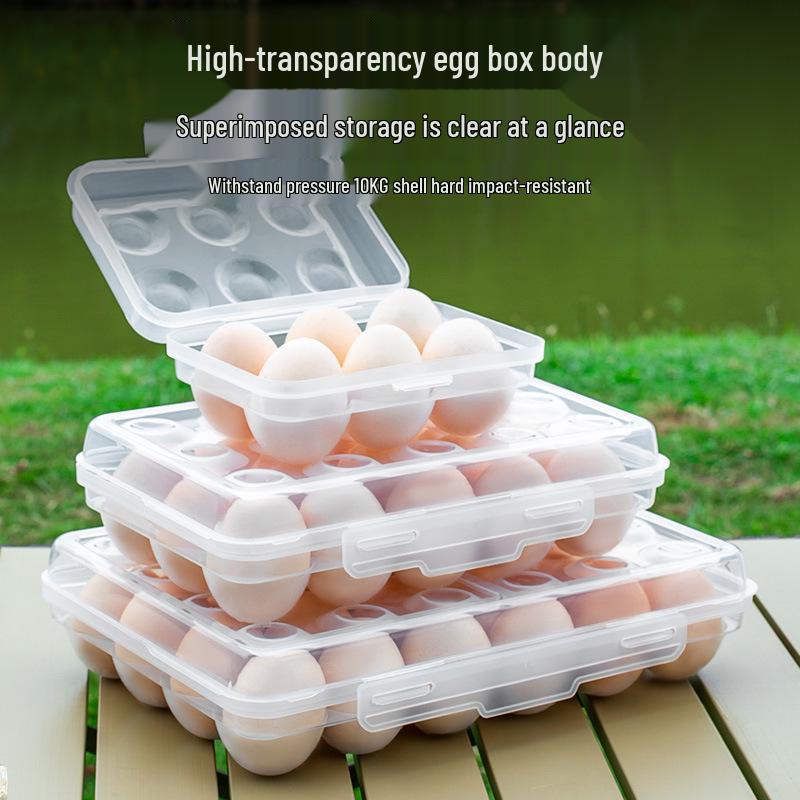 Противоударный уличный контейнер для хранения яиц - Пищевой, Небьющийся с увеличенной высотой