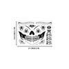 Halloween Funny Skull Tattoo Stickers, Masquerade Scar Horror Waterproof Face Stickers