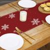 Рождественский печатный настольный флаг, украшение для дома, маленькая скатерть, льняная маленькая скатерть