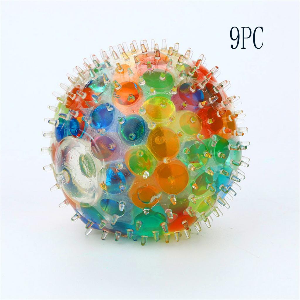 Spongy Rainbow Ball Toy Squeezable Pressure Toy Stress Relief Ball Toy For 10ml