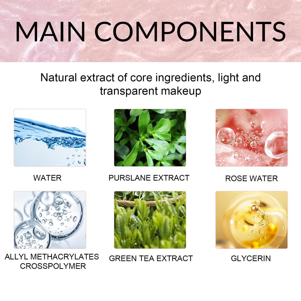 EELHOE Спрей для настройки макияжа Увлажняющий лосьон Увлажняющий контроль жирности Стойкий макияж Натуральный матовый Освежающий быстродействующий фиксатор Косметика