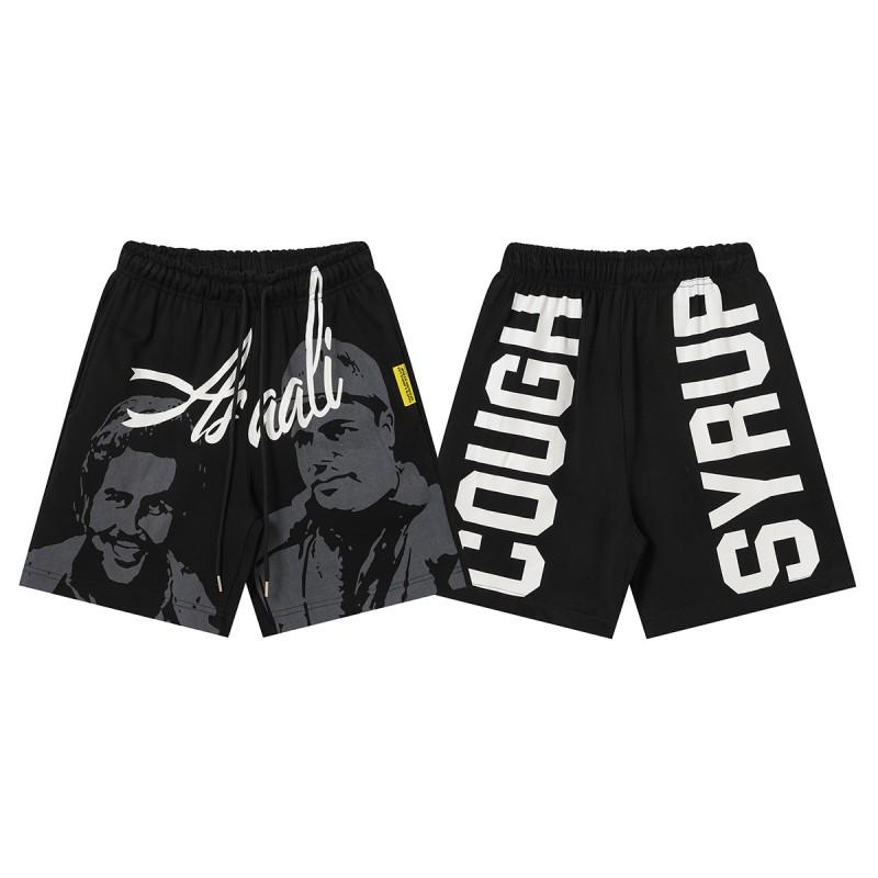Mens Casual Shorts With Bold Letter Print Loose Fit Breathable Cotton Short Pants Youth