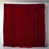 Black, Burgundy & Gold Velvet Wedding Stage Backdrop Drapes with Gauze