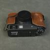 For Fujifilm X Half Camera Case Buffalo Texture Leather Protective Cover with Battery Opening
