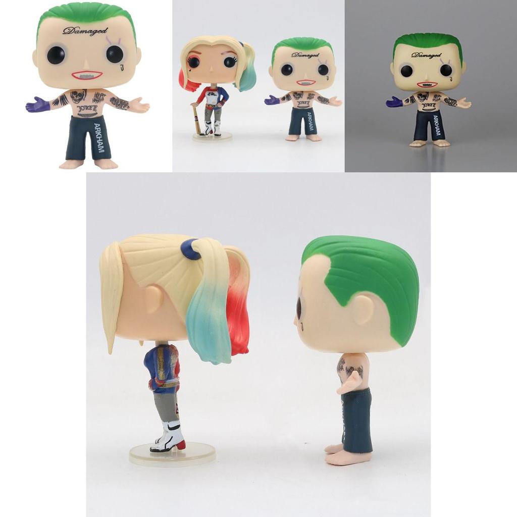Unique Suicide Squad Joker And Harley Quinn Pop Action Figure Model Toys Collection