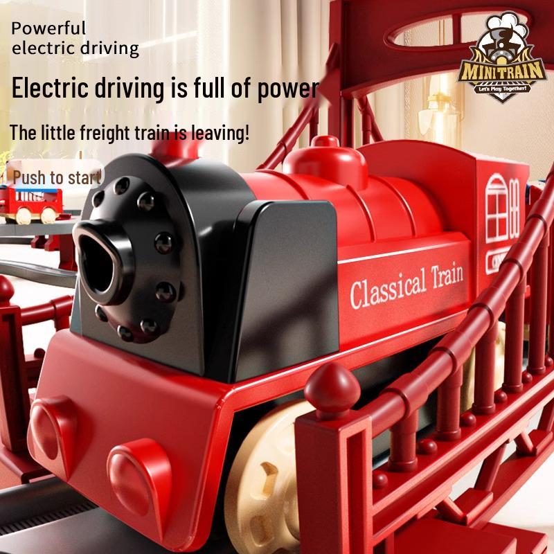 Набор электрического высокоскоростного поезда для детей – Развивающая игрушка с моделью железной дороги, Идеальный подарок на день рождения.