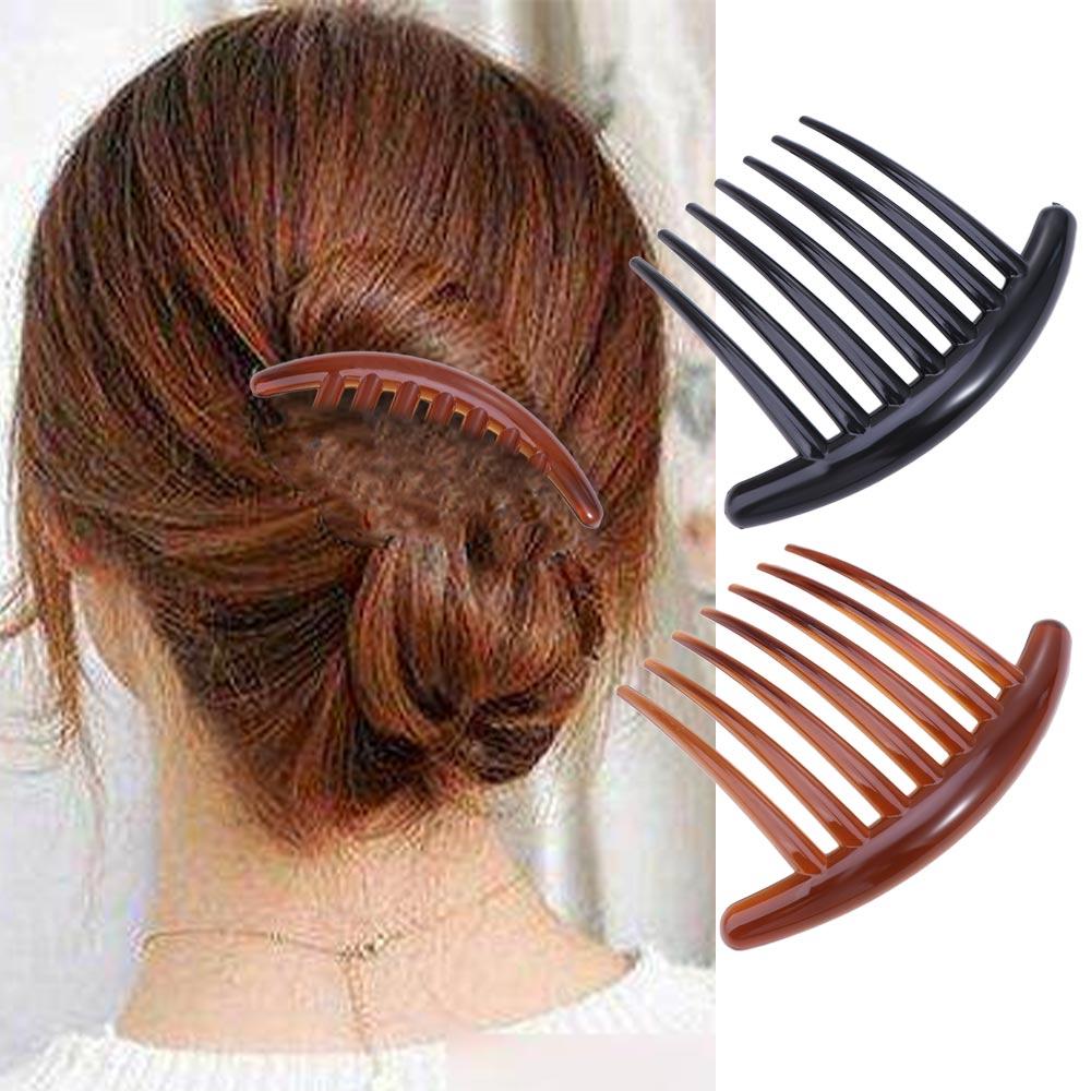 Начес Объемные Вставки Заколка Для Волос 7 Зубцов Девочки Вилка Для Волос Конский Хвост Расческа Для Волос Женщины