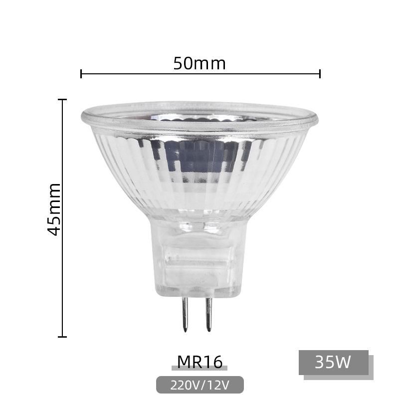 Галогенная лампа Quartz GU10 MR11/MR16, 35 Вт/50 Вт, теплый белый свет, вольфрамовый прожектор, низкое напряжение