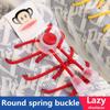 NO.8 1Pair No Tie Shoelaces Elastic Shoe Laces Round Press The Spring Lock Lazy Shoes Lace Used For Sneakers Shoelace Without Ties