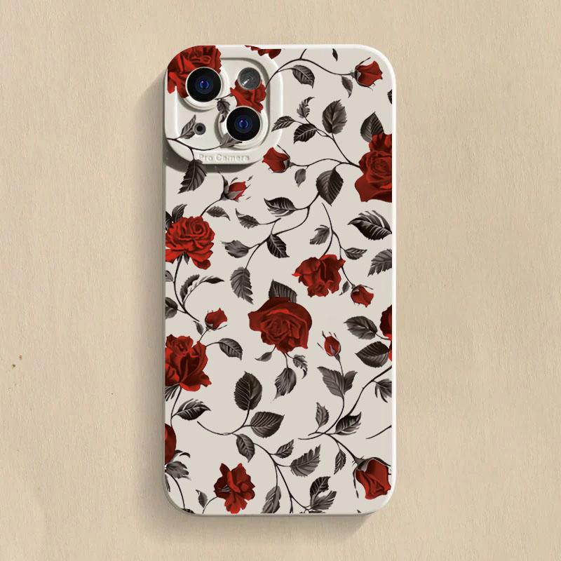 Новый ретро-модный чехол для телефона с розой для Samsung Galaxy S25 S24 S23 Ultra S22 Plus S21 FE A14 A34 A54 A33 A16, мягкий силиконовый чехол
