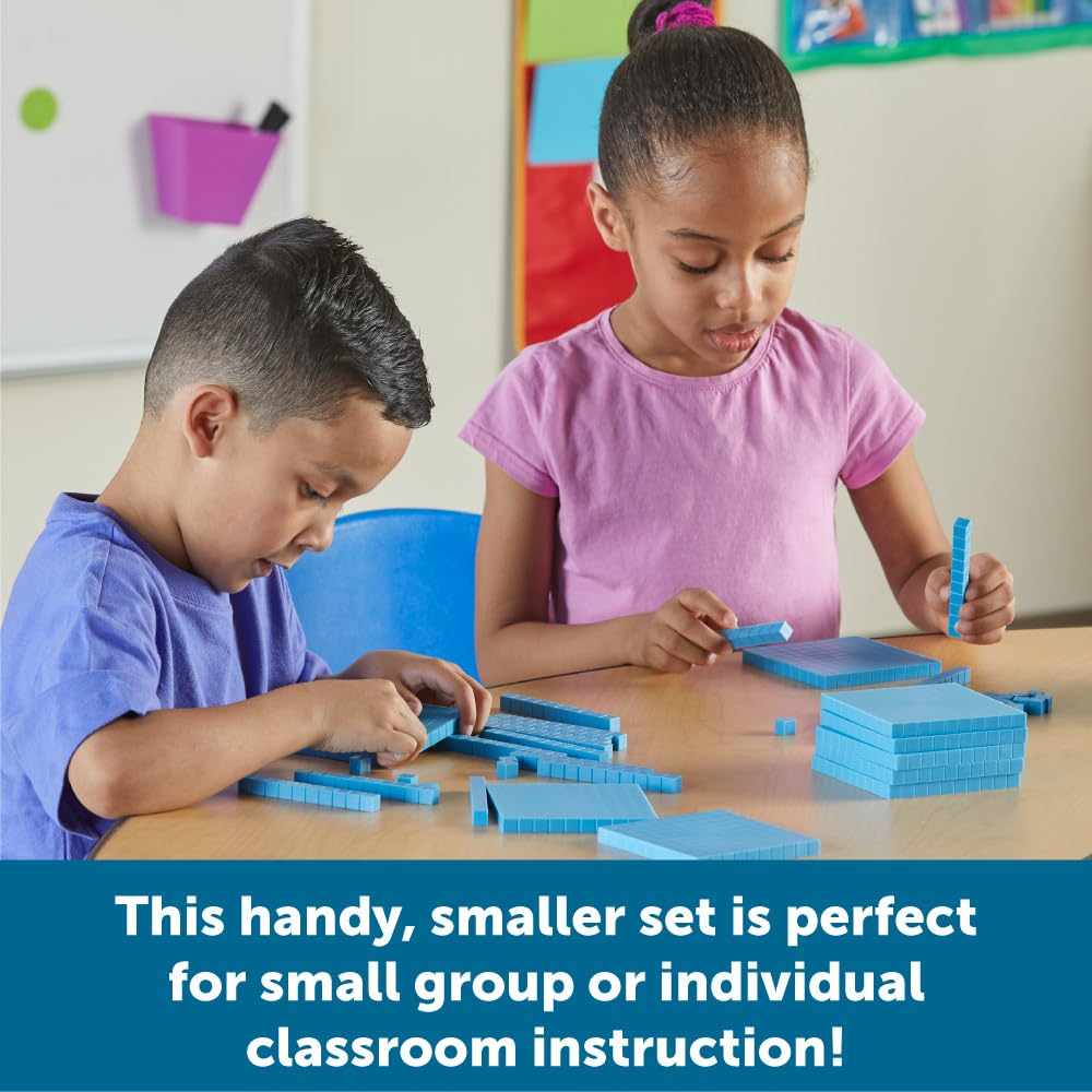 Learning Resources Base Ten Blocks Smart Base Ten Blocks Mini LER 3671 Pack, Pack,