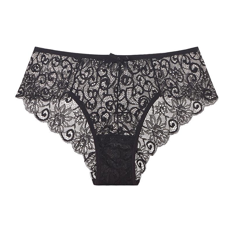 1 Pcs Lace Panties Female Pure Desire Sexy Seamless Transparent Lace Cotton Crotch Triangle Pants