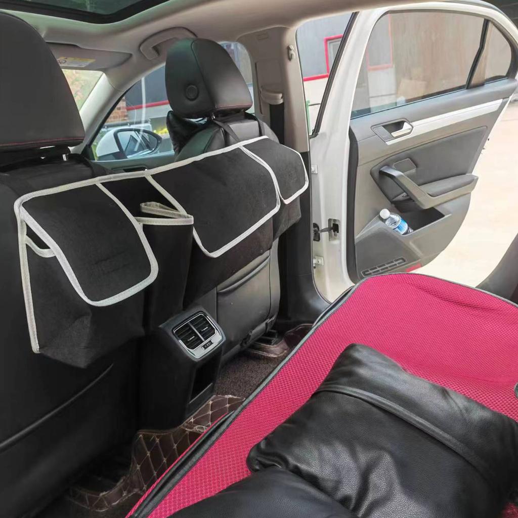 Органайзер для багажника автомобиля, регулируемая сетка для хранения на заднем сиденье, вместительная многофункциональная универсальная сумка-органайзер для автомобильного сиденья