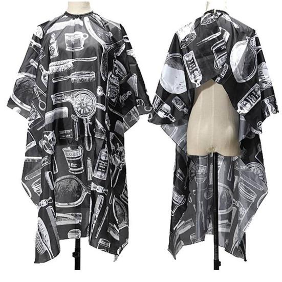 Salon Barber Cape Vintage Breathable Non-Sticky Cape Hair Fabric Professional Dustproof Anti-stick Hair Cutting Salon
