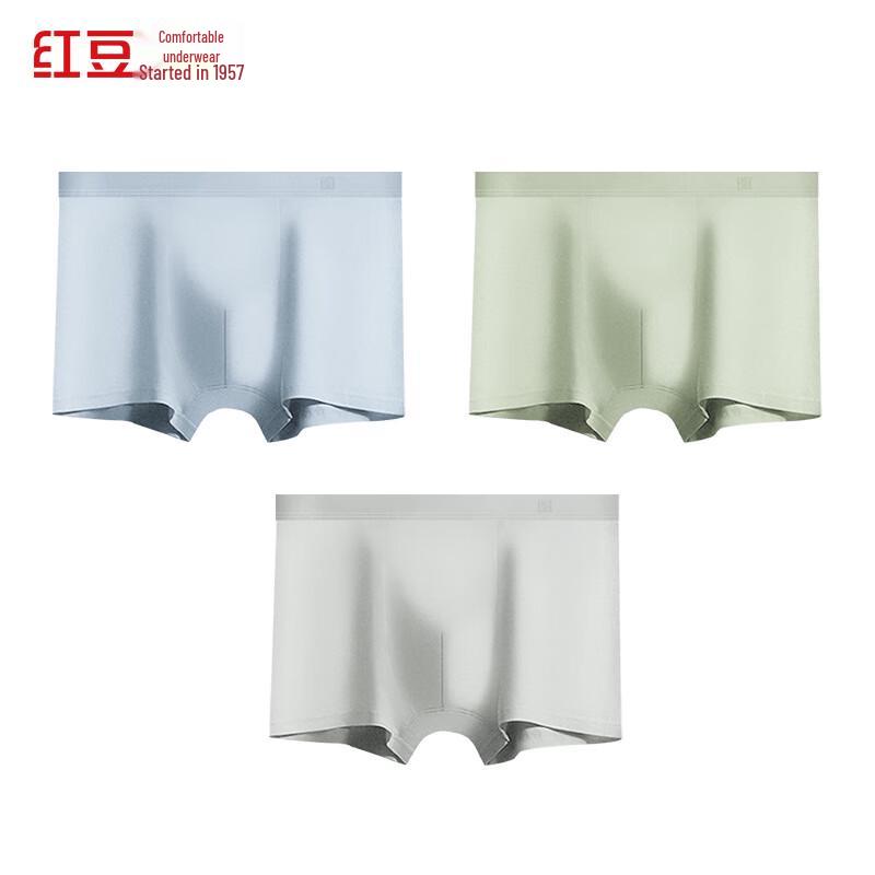 Мужские боксеры-брифы Hongdou 7A из антибактериального хлопка-спандекса (3-Pack)