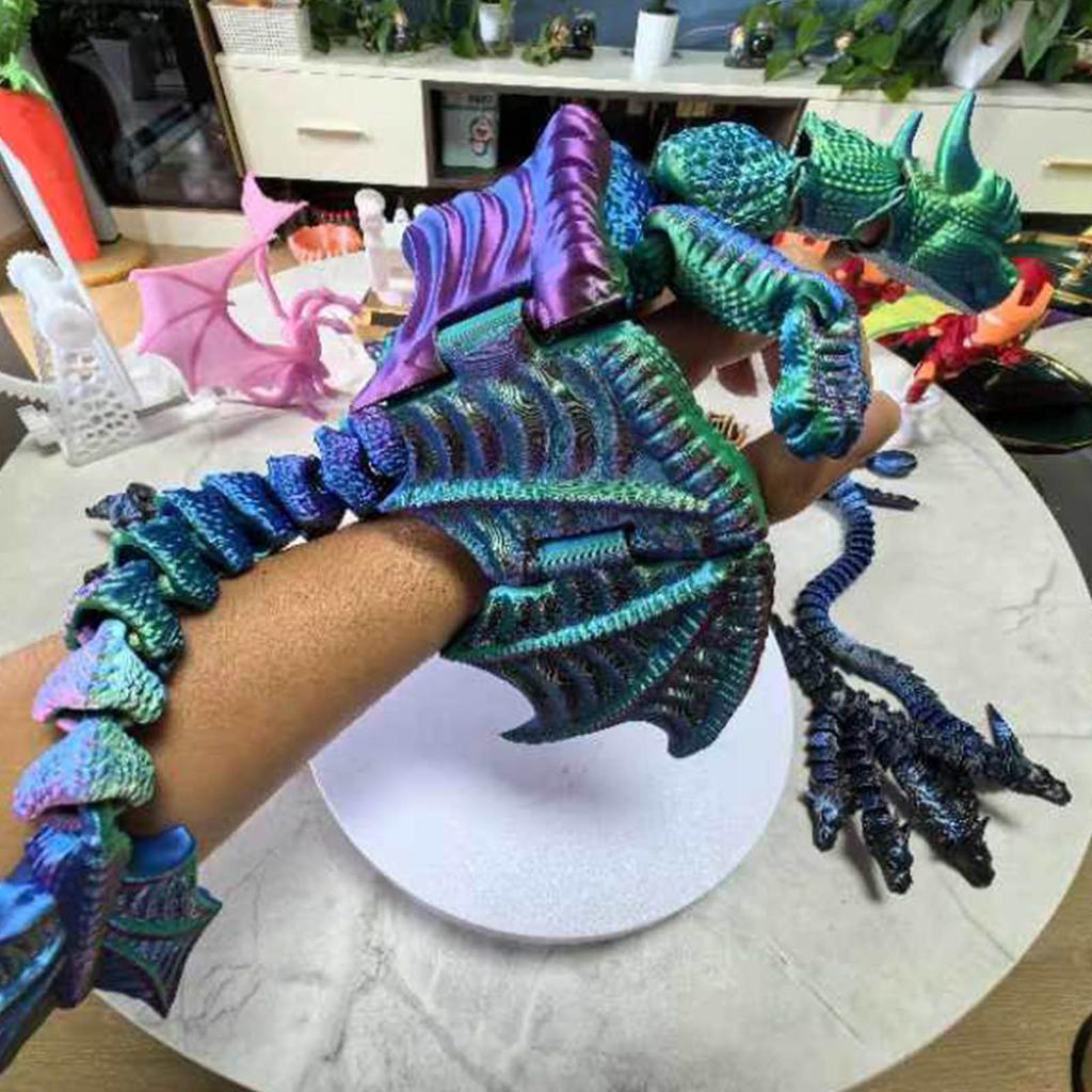 Border  Dragon Finger Puppet Finger Puppet Dragon Joint Movable Toy Model