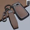 Zinc Alloy Key Fob Cover for Skoda Superb/Octavia/Fabia/Rapid/Yeti/Kamiq, Heavy Duty Metal Protective Case Shell with Keychain