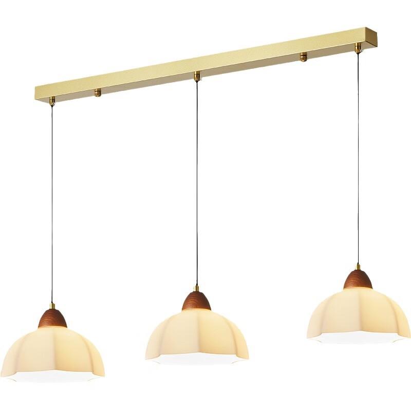 French Vintage Linear Glass Pendant Light