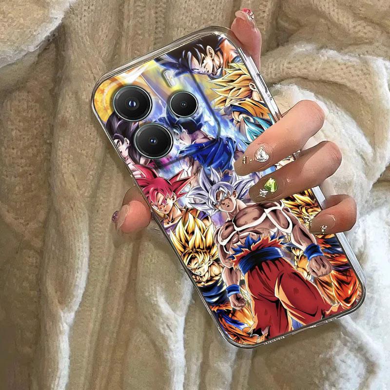 Dragons Ball Son Goku Case For Xiaomi Redmi Note 15 14 13 12 11 10 Pro Plus Cover For Redmi 15C 15 14C 13C 12C Clear Phone Cases