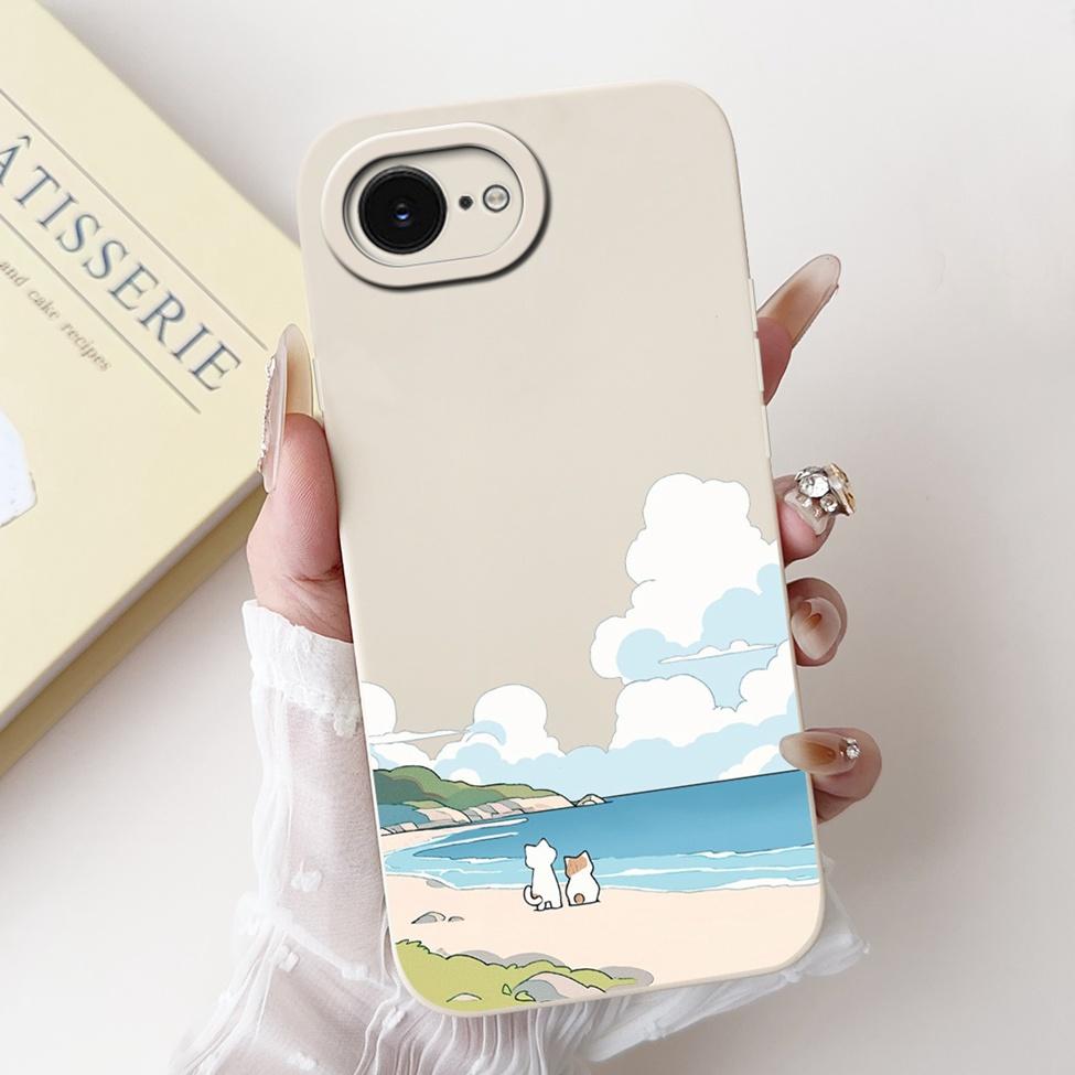 Чехол For iPhone 16e A3212 A3409 A3410 A3408 Задняя крышка For iPhone 16e Чехол Силикон Мода Роскошный Милый Мультяшный Крутой Мальчики Девочки