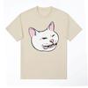 Funny Kot Confused Laughing Cat Dank Meme Tshirt Men's Women Clothing Humor Oversized T Shirt Fashion Cotton T Shirts Streetwear