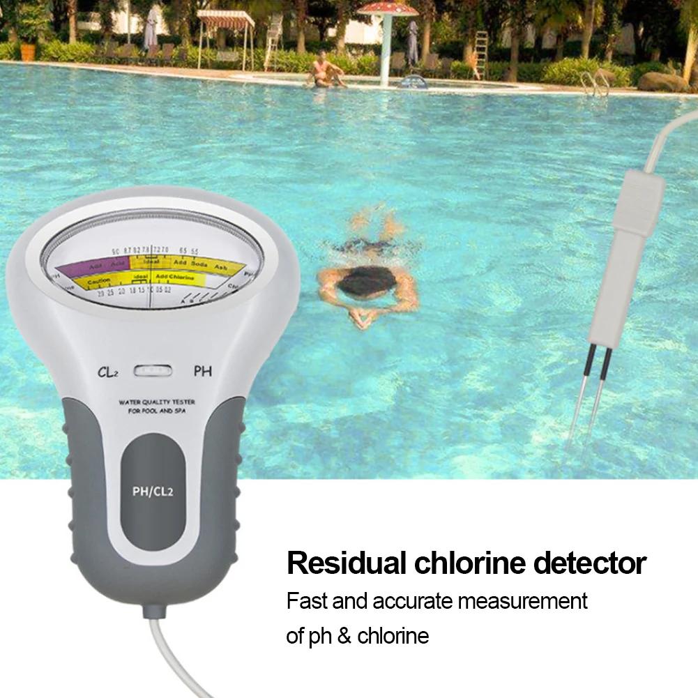 2 In 1 Chlorine Meter PH Chlorine Tester PC-101 Level Portable Digital PH Meter Water Quality Pool Spa Analytical Instruments