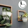 Modern Iron Wall Mounted Plant Holder Stand Elegant Flower Pots Rings Planter Hanger for Indoor Outdoor Balcony Use