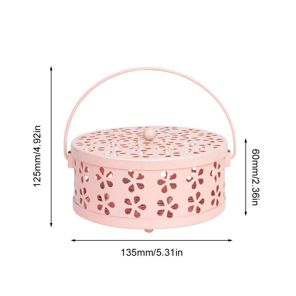 Iron Mosquito Coil Holder Portable Incense Holders Incense Burner Holder Home Insect Repellent Anti-Mosquito Decoration Crafts