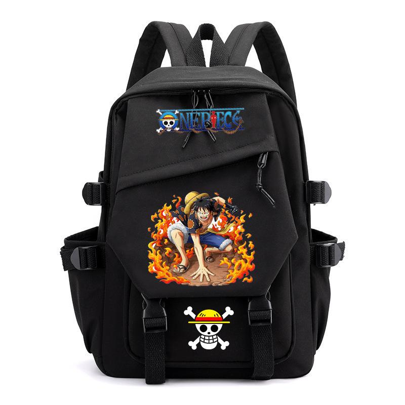 Anime peripheral ONE PIECE Luffy schoolbag Japanese retro backpack junior high school backpack computer bag