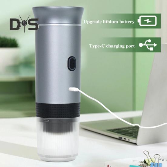 Портативная электрическая эспрессо-машина, кофемашина с сенсорным управлением, 15 бар, давление насоса, USB-зарядка, беспроводная кофемашина