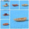 Wooden Boat Micro Landscape Boat Micro Landscape Mini Boat Fish Tank Decoration  Dollhouse