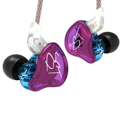 KZ ZST 1BA 1DD Внутриканальные наушники, Прозрачные Hi-Fi мониторные наушники, Проводные наушники для спорта и игр, для музыкантов, певцов и аудиофилов