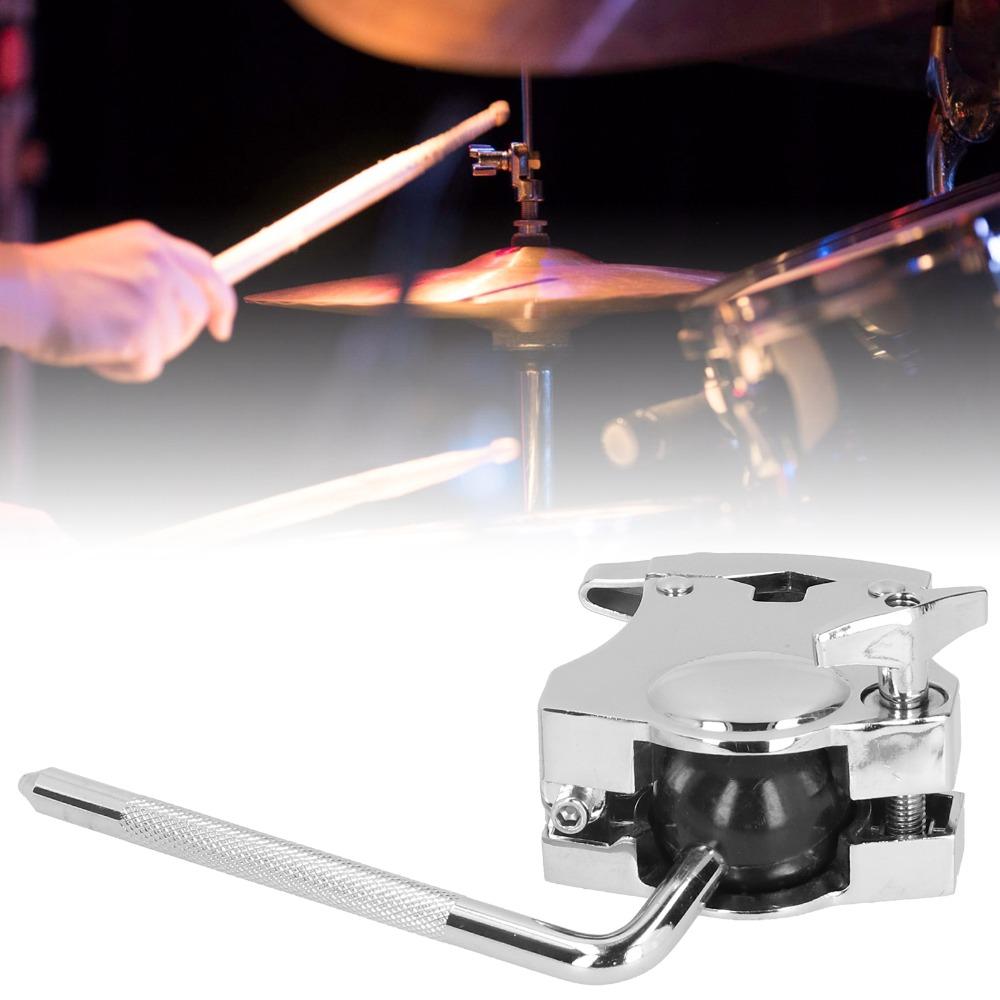 Metal Drum Mount Bracket Silver Color Drum Set Extension Clip Percussion Mounting Bracket For Drum