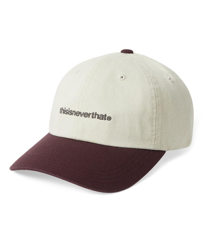 Кепка THISISNEVERTHAT с логотипом T Цвет: Слоновая кость/Бордовый