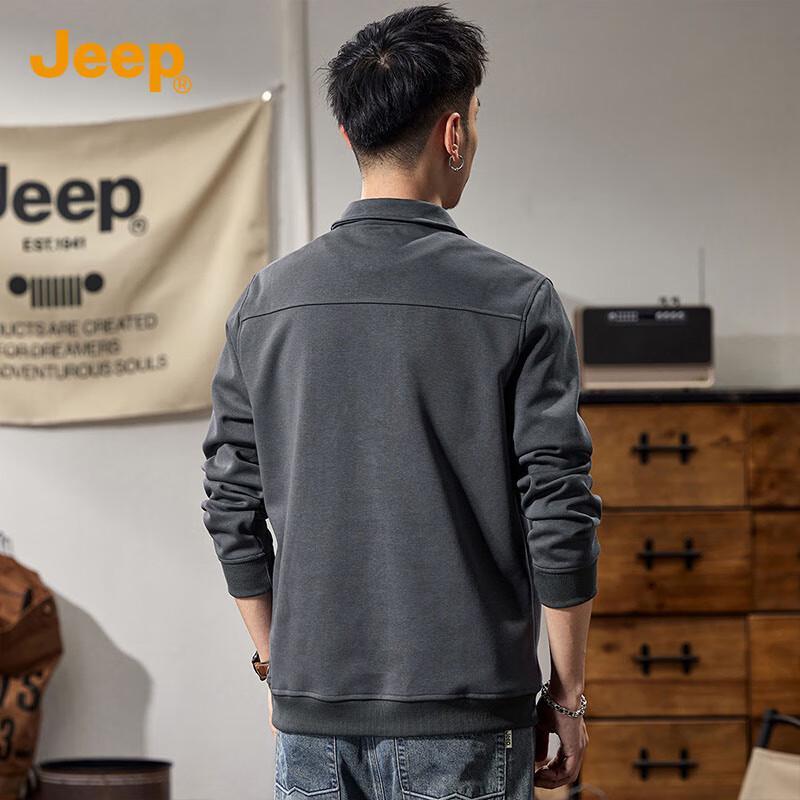 Jeep Мужская толстовка с воротником-поло, осень 2025
